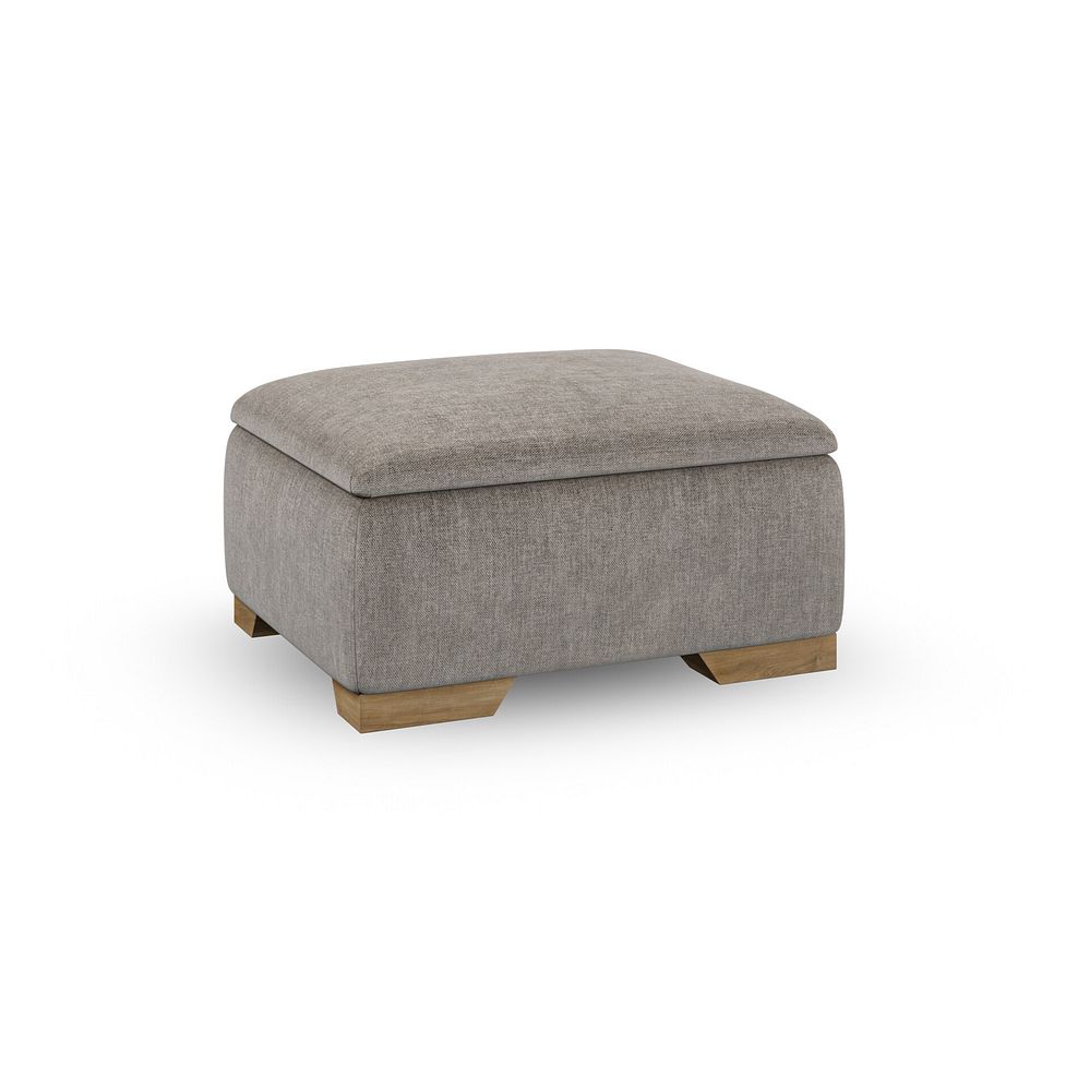 Milldale Storage Footstool in Garda Acier Fabric 1