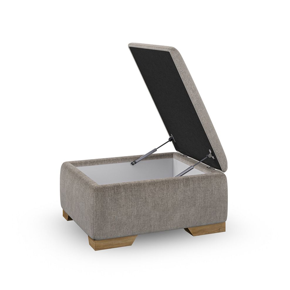 Milldale Storage Footstool in Garda Acier Fabric 2