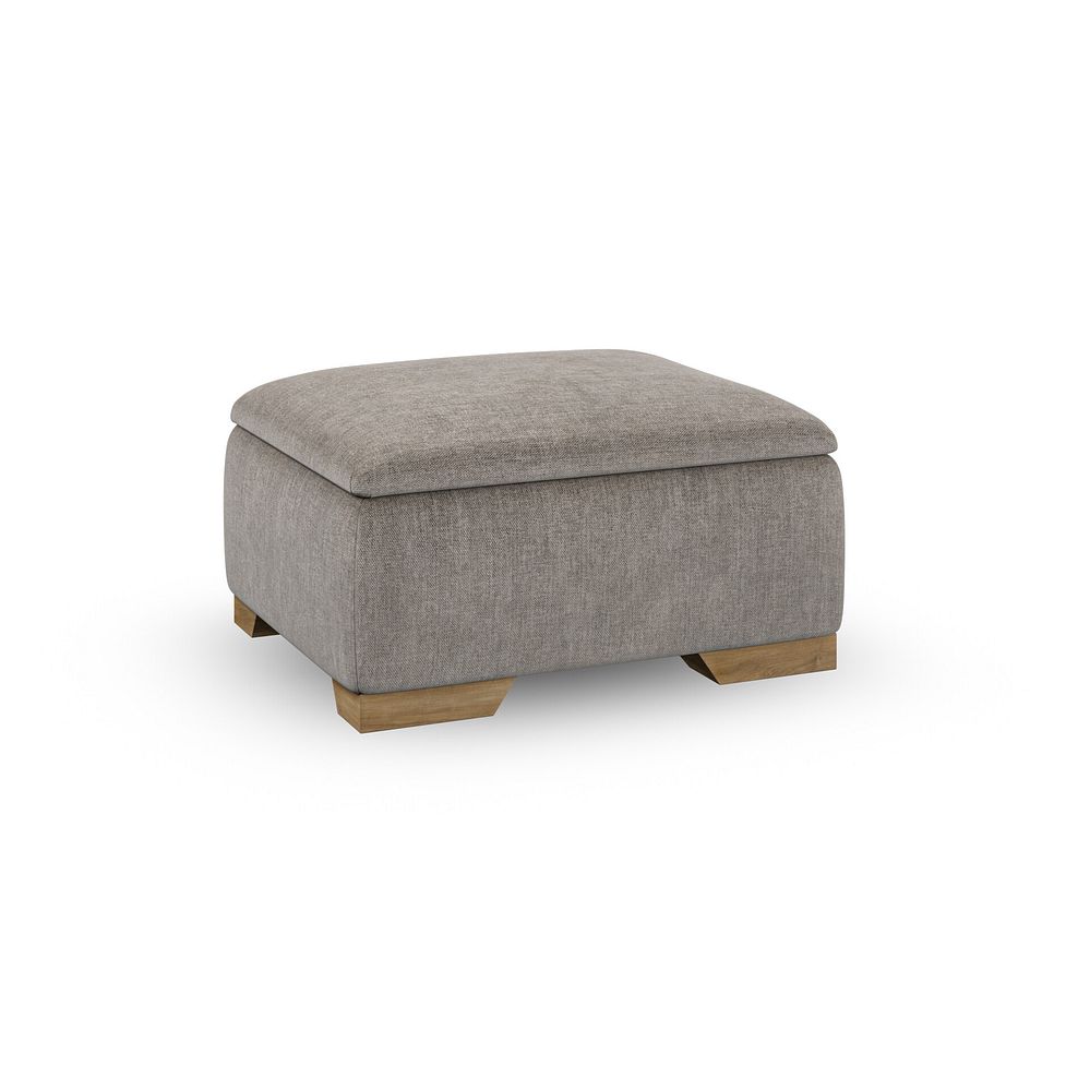 Milldale Storage Footstool in Garda Acier Fabric 4