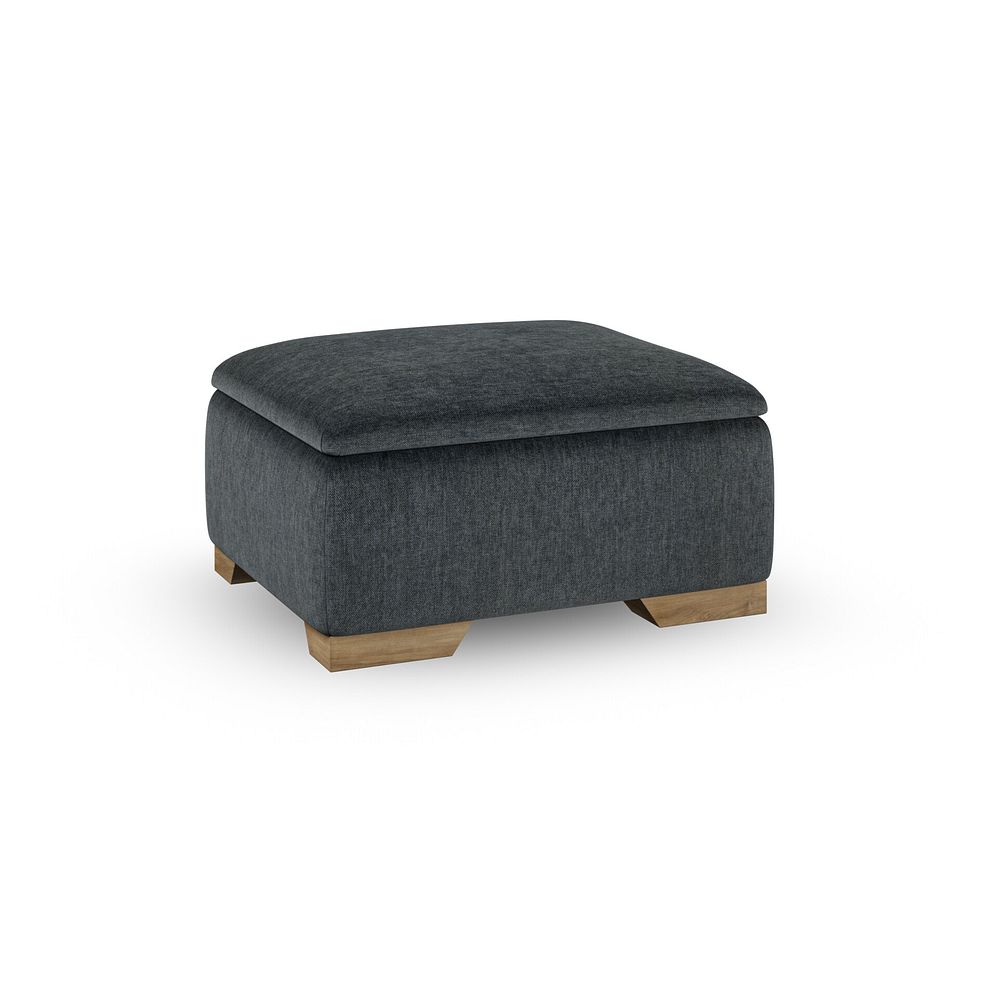 Milldale Storage Footstool in Garda Carbon Fabric 1