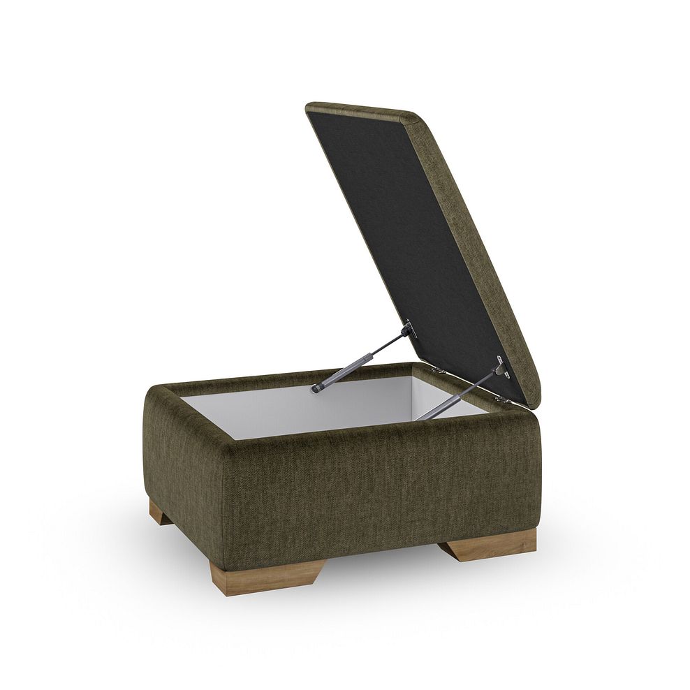 Milldale Storage Footstool in Garda Seaweed Fabric 2