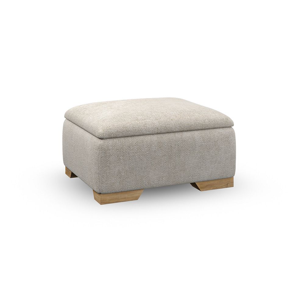 Milldale Storage Footstool in Milo Cream Fabric 1