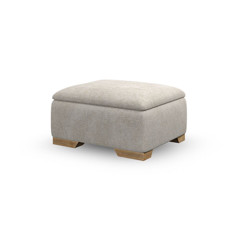 Milldale Storage Footstool in Milo Cream Fabric 4