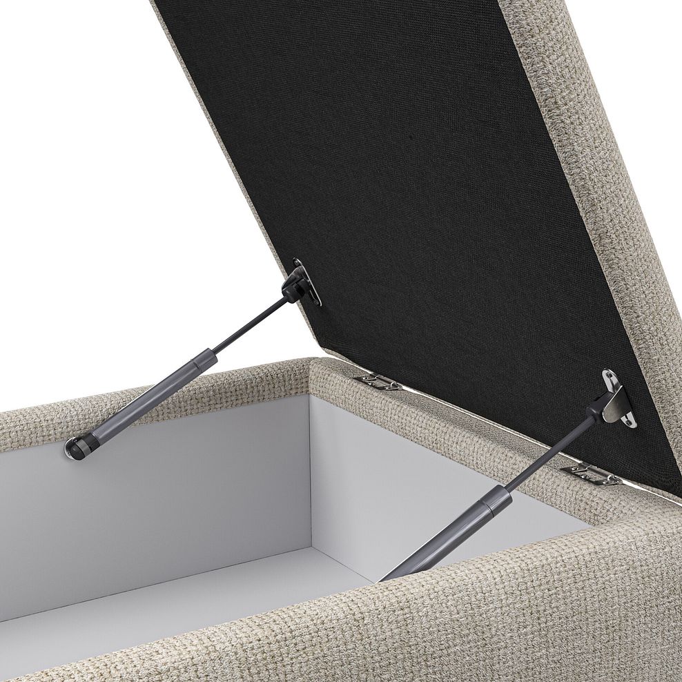 Milldale Storage Footstool in Milo Cream Fabric 9