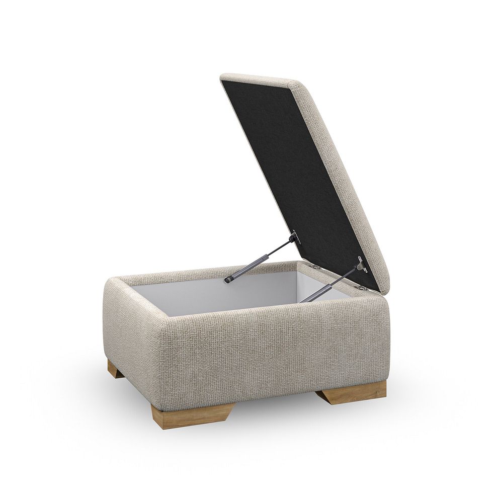 Milldale Storage Footstool in Milo Cream Fabric 5
