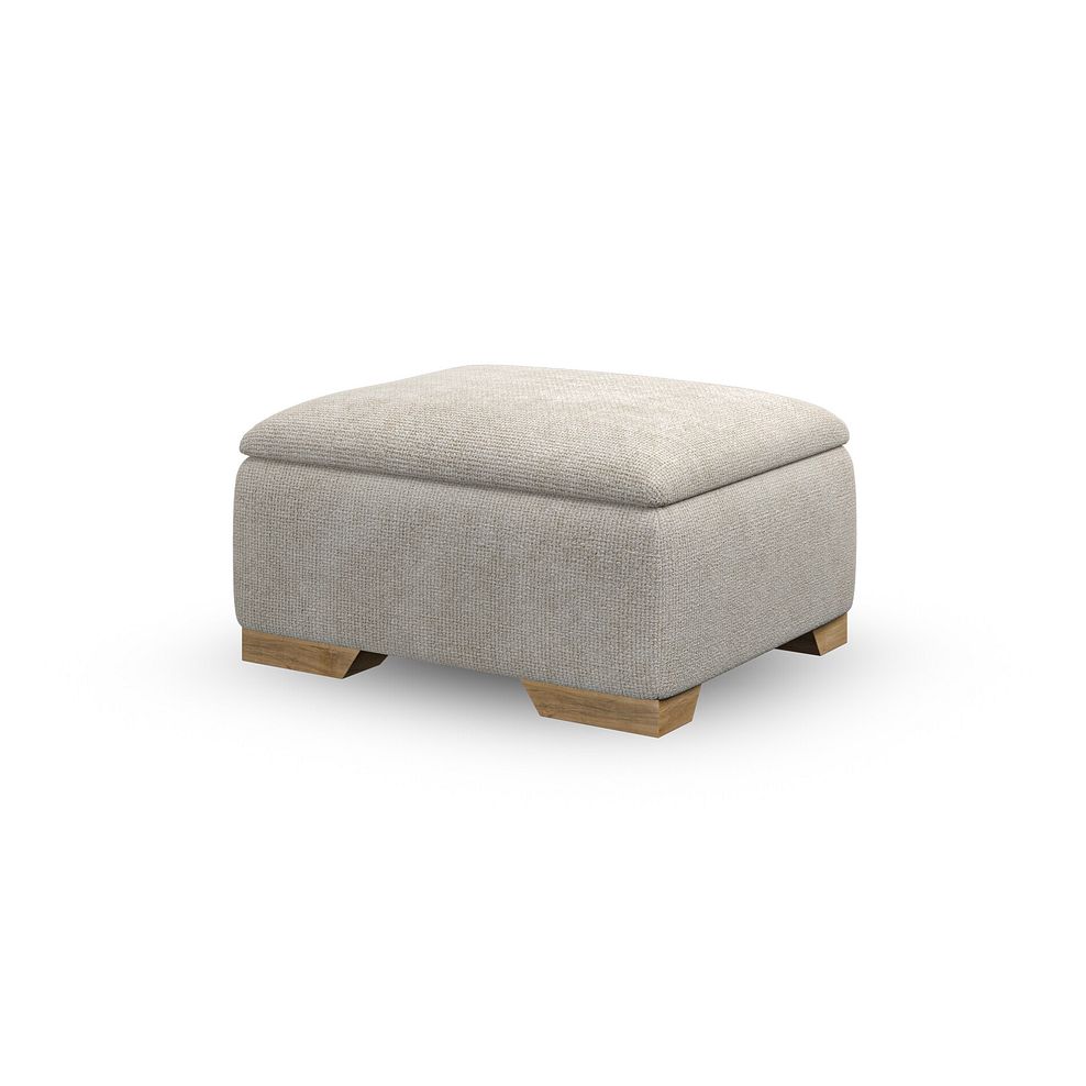 Milldale Storage Footstool in Milo Cream Fabric 7