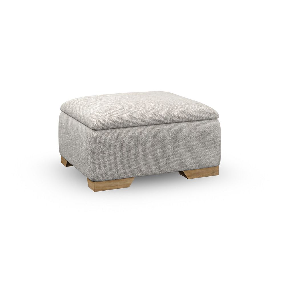 Milldale Storage Footstool in Milo Ivory Fabric 1