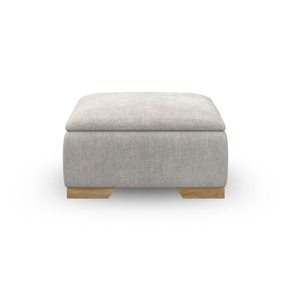 Milldale Storage Footstool in Milo Ivory Fabric 3