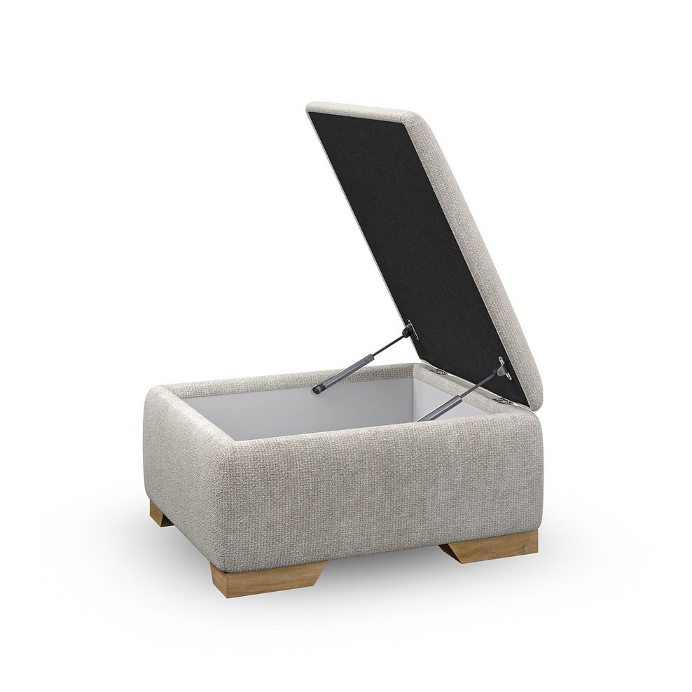 Milldale Storage Footstool in Milo Ivory Fabric 5