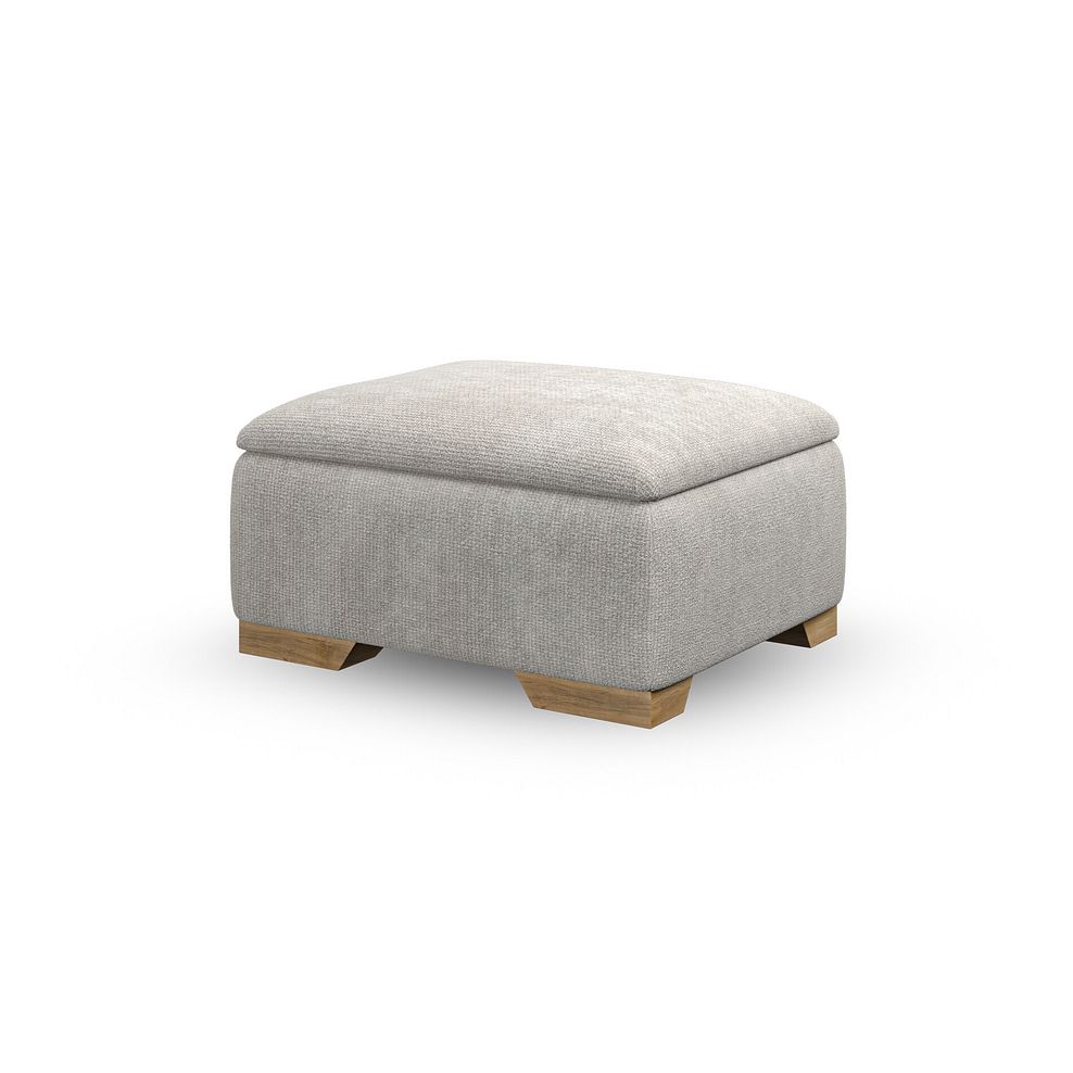 Milldale Storage Footstool in Milo Ivory Fabric 7
