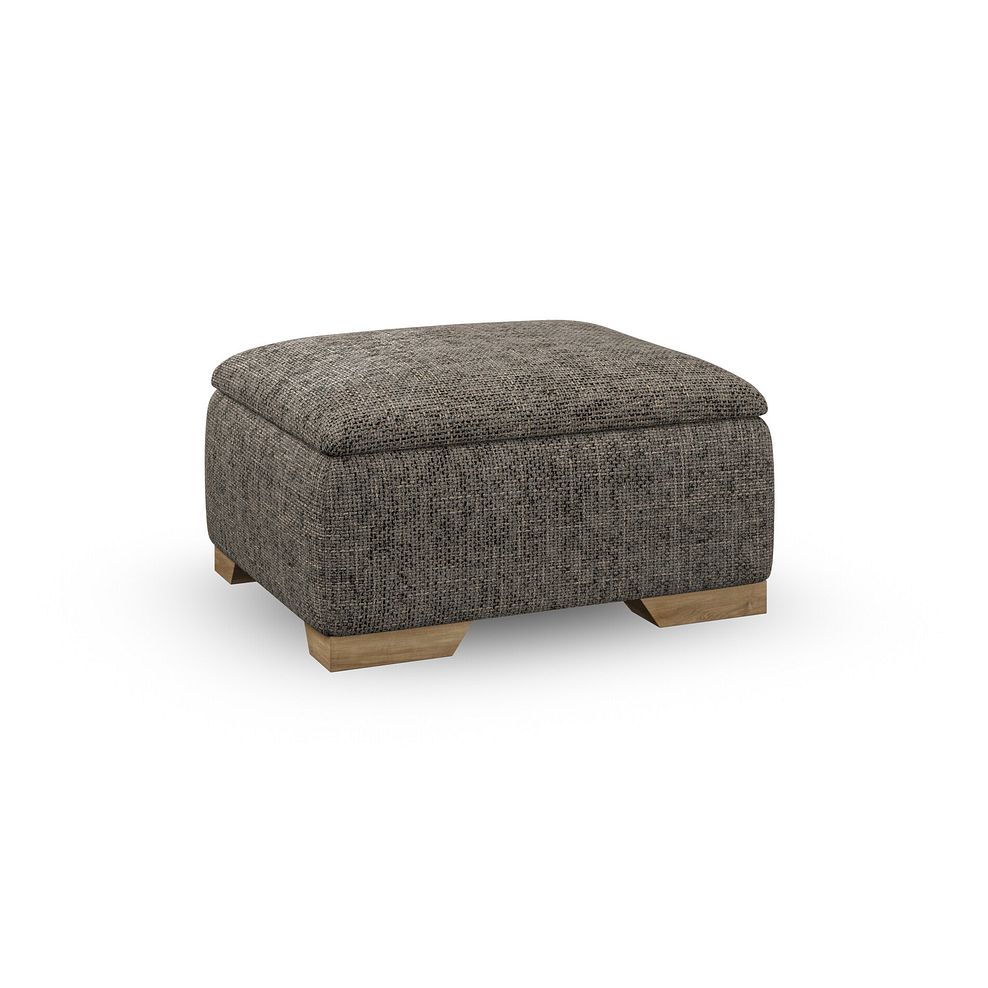 Milldale Storage Footstool in Milo Mocha Fabric 1