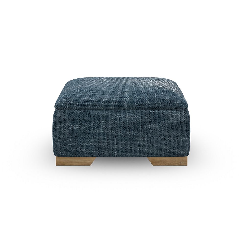 Milldale Storage Footstool in Milo Navy Fabric 3
