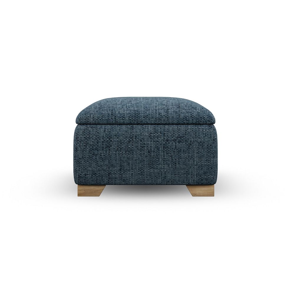 Milldale Storage Footstool in Milo Navy Fabric 5