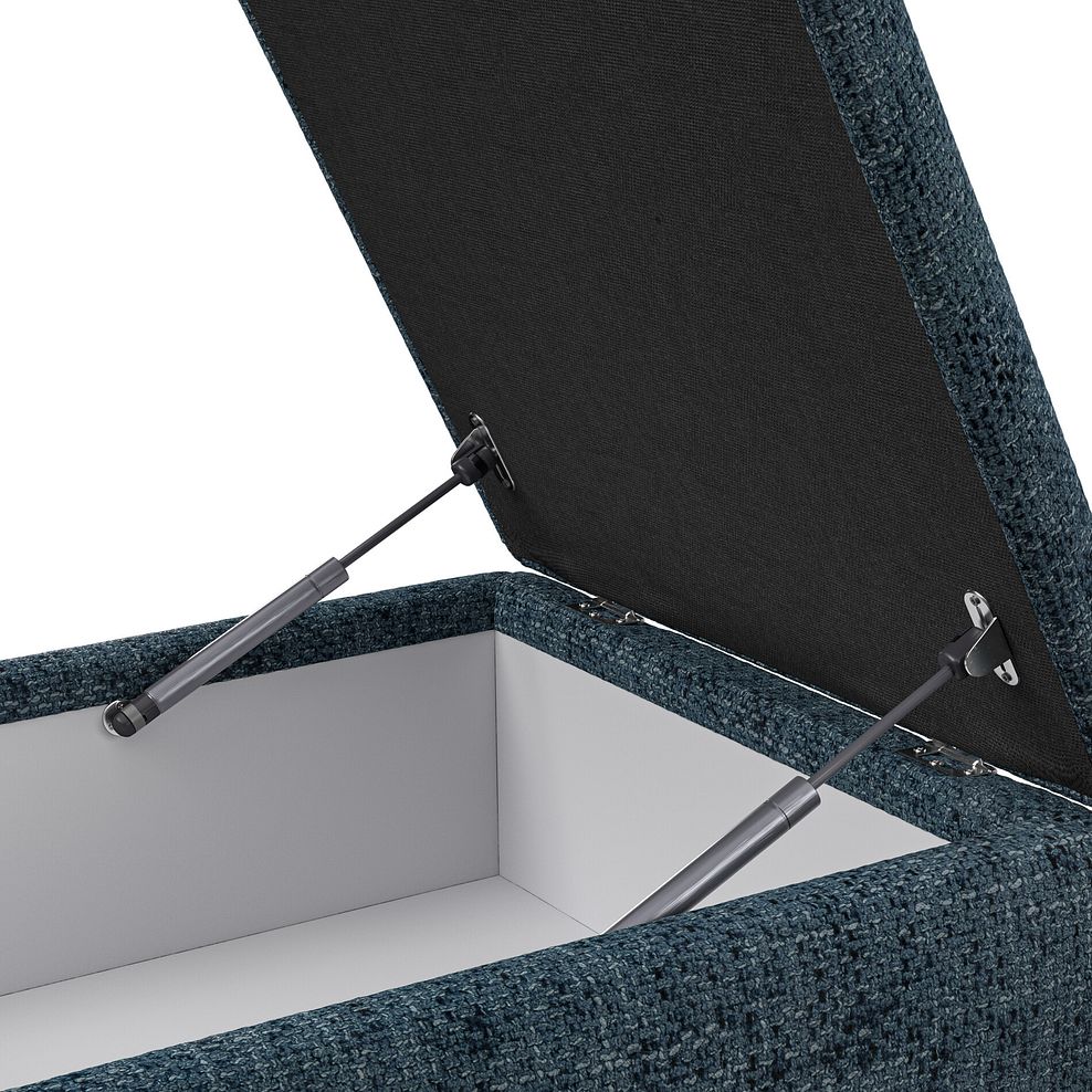 Milldale Storage Footstool in Milo Navy Fabric 9