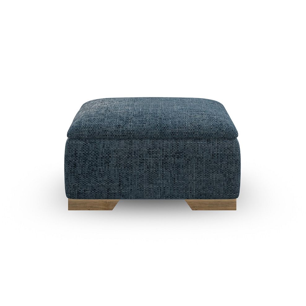 Milldale Storage Footstool in Milo Navy Fabric 8