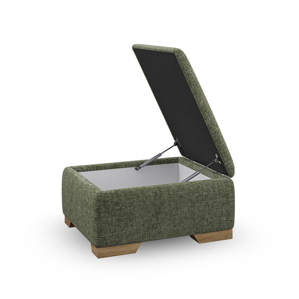 Milldale Storage Footstool in Milo Olive Fabric 2
