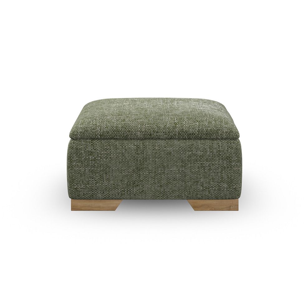 Milldale Storage Footstool in Milo Olive Fabric 3