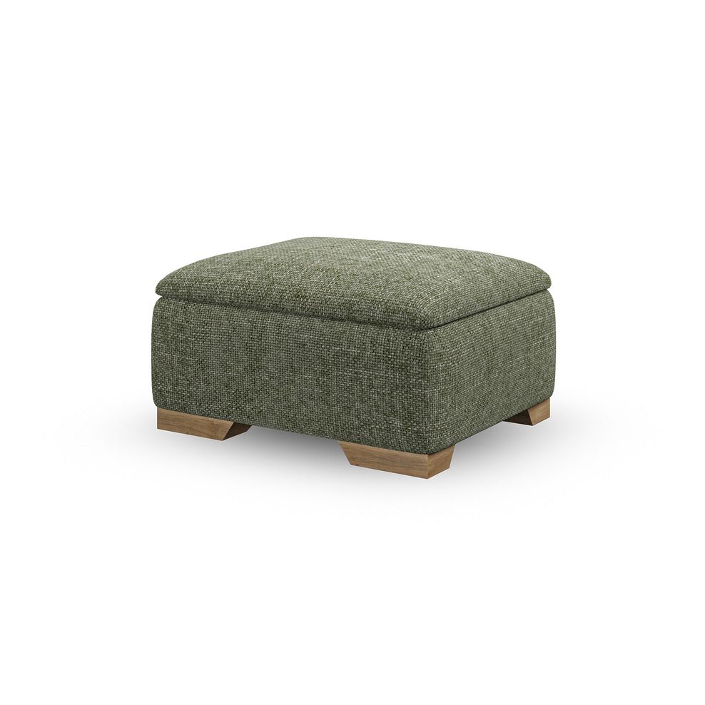 Milldale Storage Footstool in Milo Olive Fabric 4