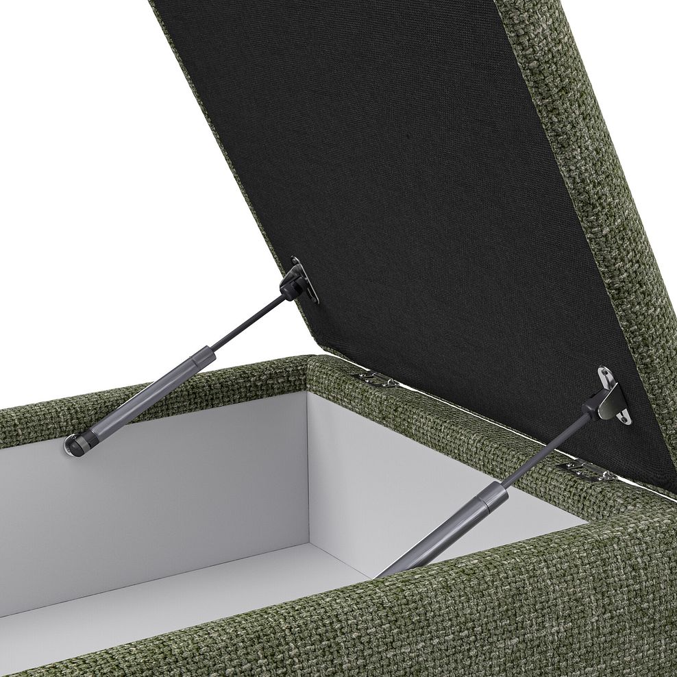 Milldale Storage Footstool in Milo Olive Fabric 9