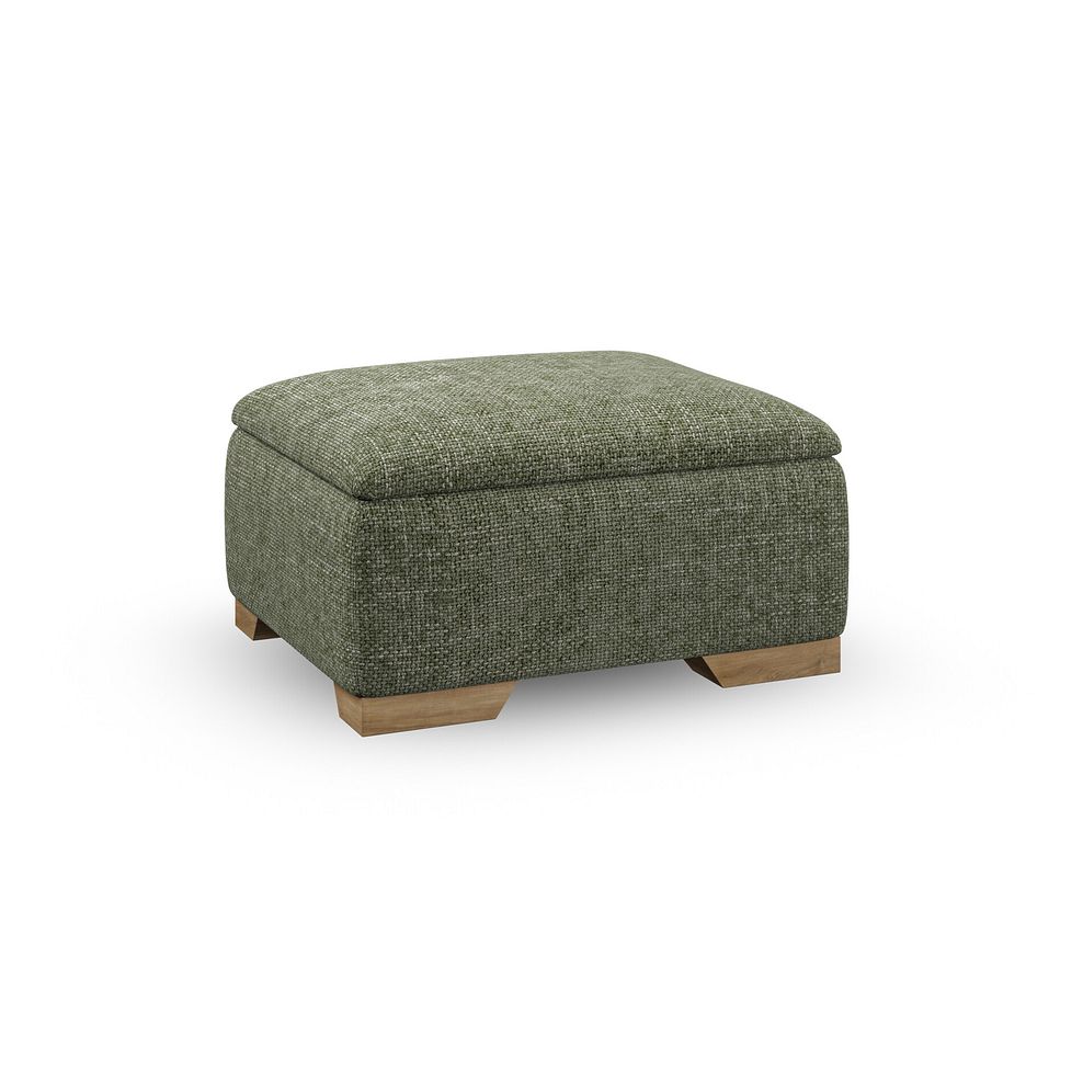 Milldale Storage Footstool in Milo Olive Fabric 4