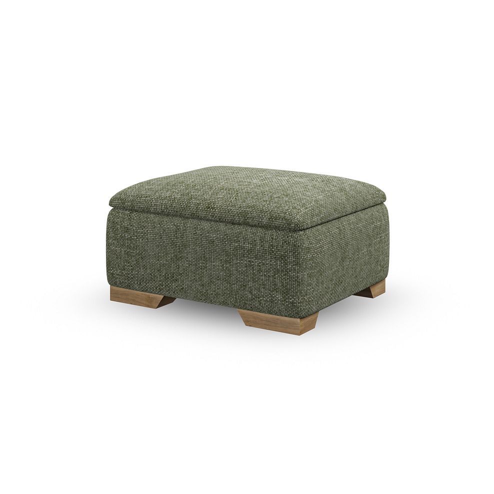 Milldale Storage Footstool in Milo Olive Fabric 7