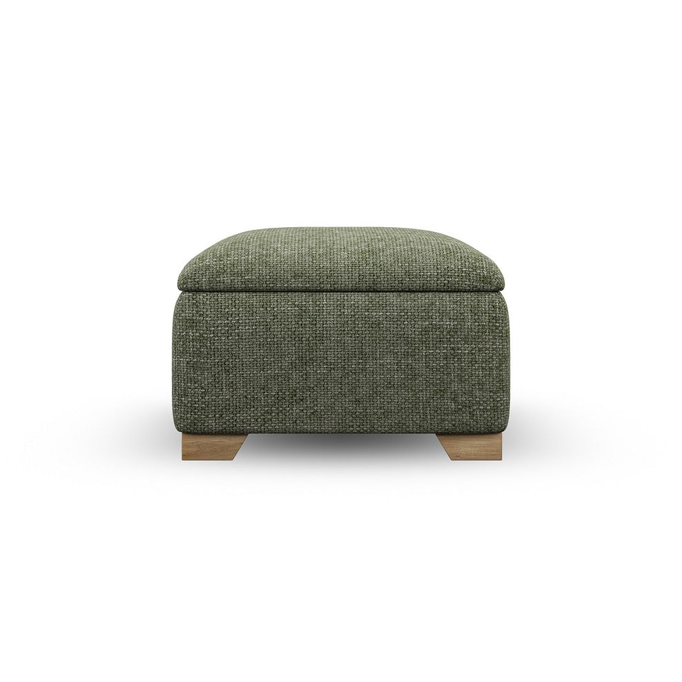 Milldale Storage Footstool in Milo Olive Fabric 9