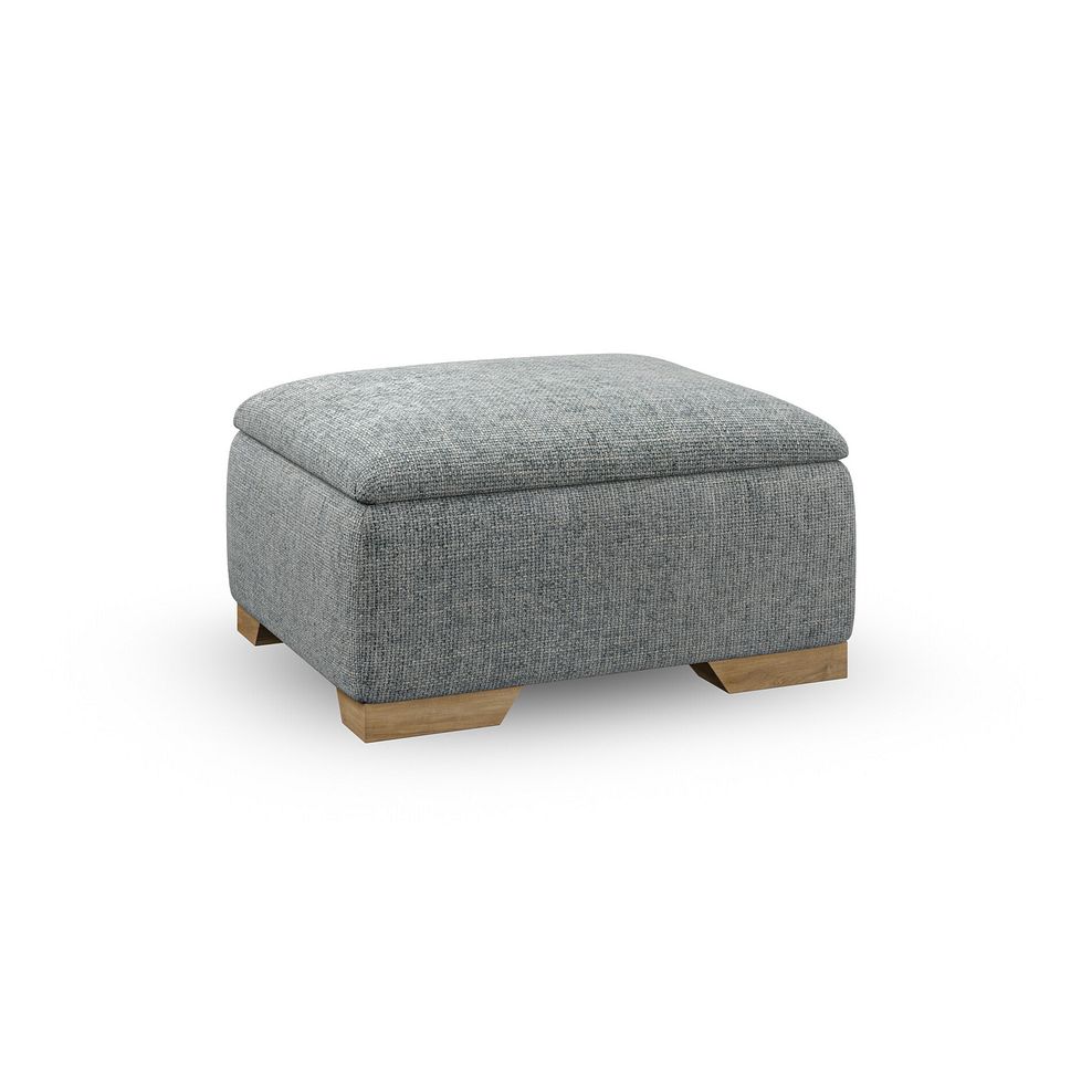 Milldale Storage Footstool in Milo Pewter Fabric 1