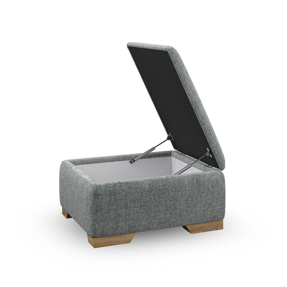 Milldale Storage Footstool in Milo Pewter Fabric 5