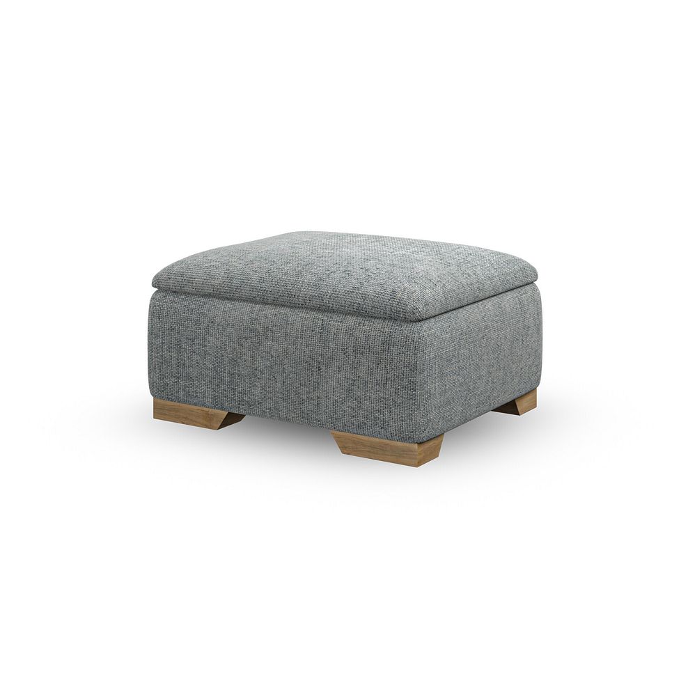 Milldale Storage Footstool in Milo Pewter Fabric 7