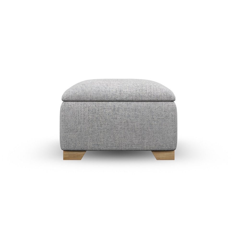 Milldale Storage Footstool in Milo Silver Fabric 5