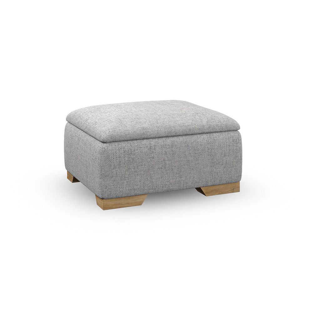 Milldale Storage Footstool in Milo Silver Fabric 4