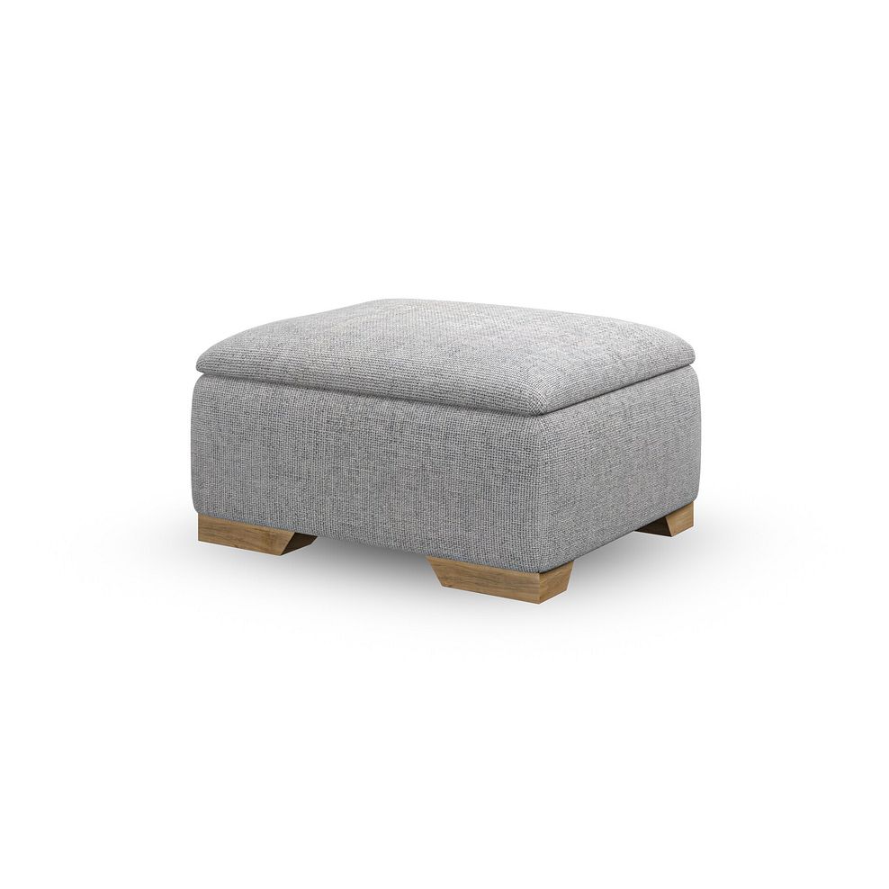 Milldale Storage Footstool in Milo Silver Fabric 7