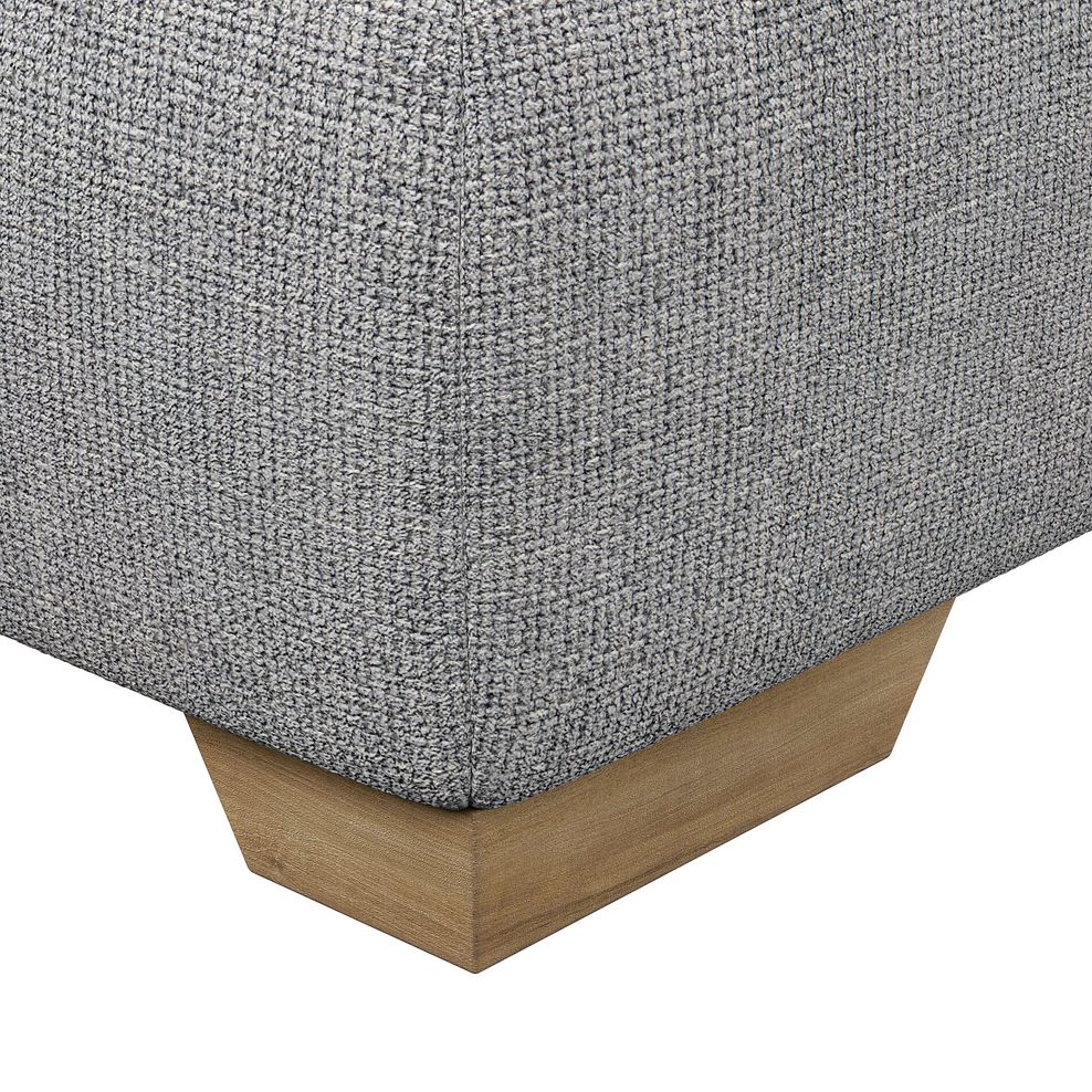 Milldale Storage Footstool in Milo Silver Fabric 10