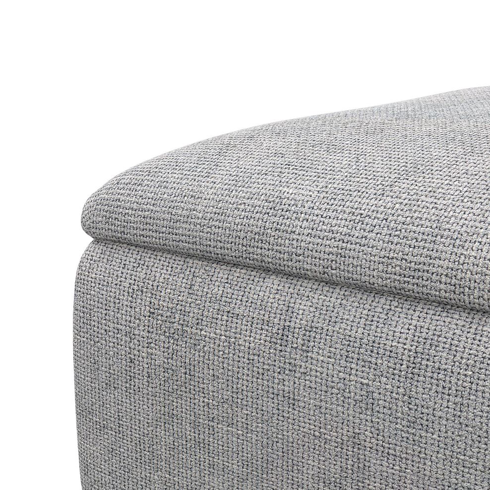 Milldale Storage Footstool in Milo Silver Fabric 12