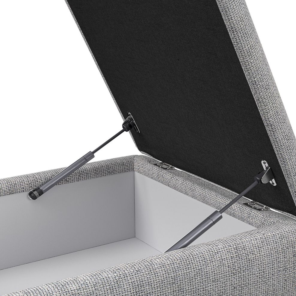 Milldale Storage Footstool in Milo Silver Fabric 13