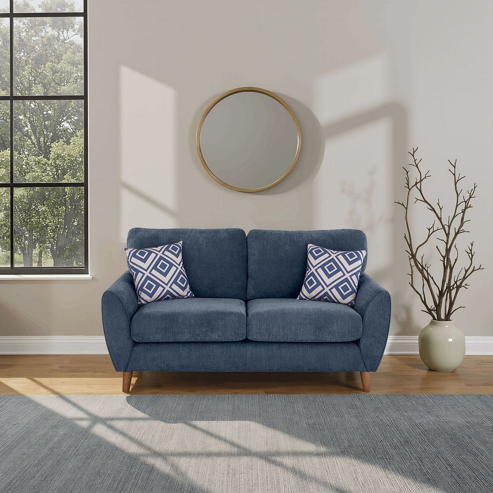 Milner 2 Seater Sofa in Denim Fabric 1