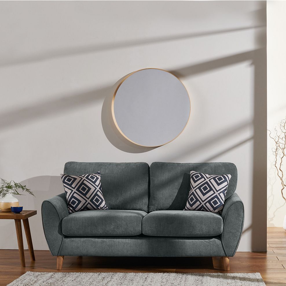Milner 2 Seater Sofa in Granite Fabric 1