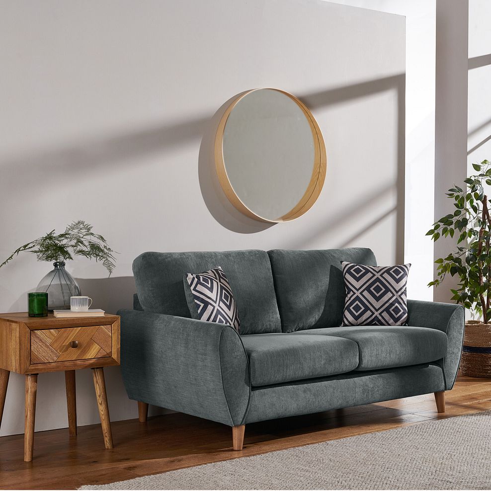 Milner 2 Seater Sofa in Granite Fabric 2
