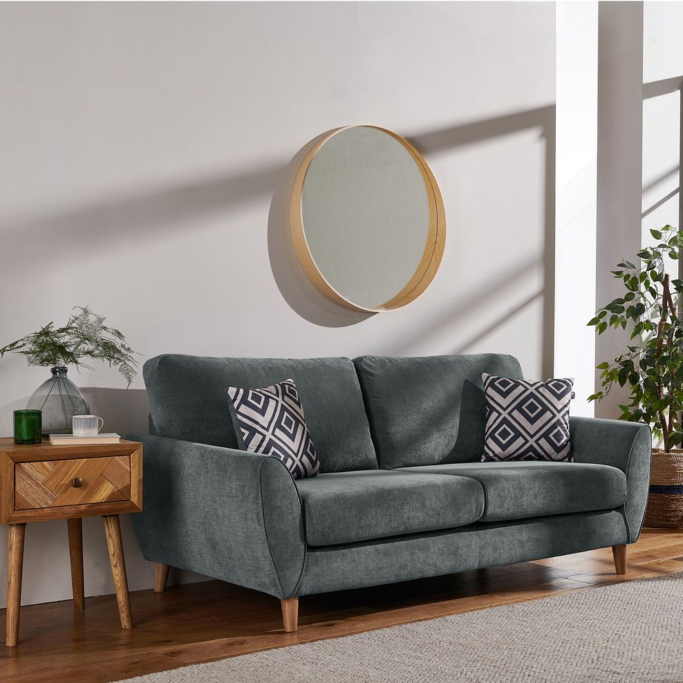 Milner 3 Seater Sofa in Granite Fabric 2