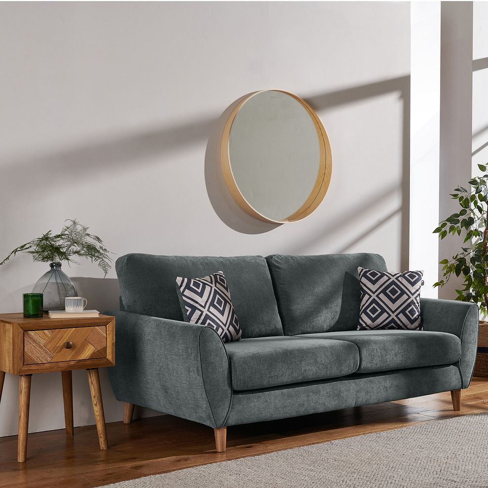 Milner 4 Seater Sofa in Granite Fabric 2