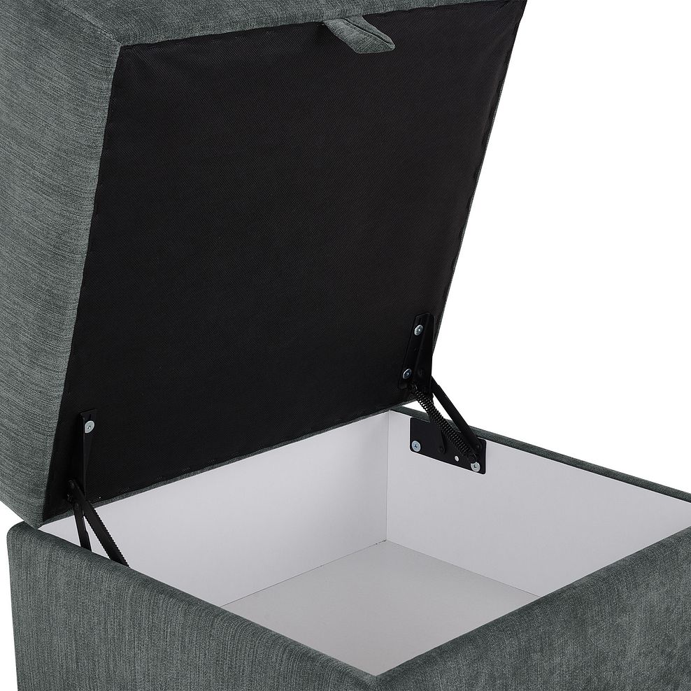 Milner Storage Footstool in Granite Fabric 7