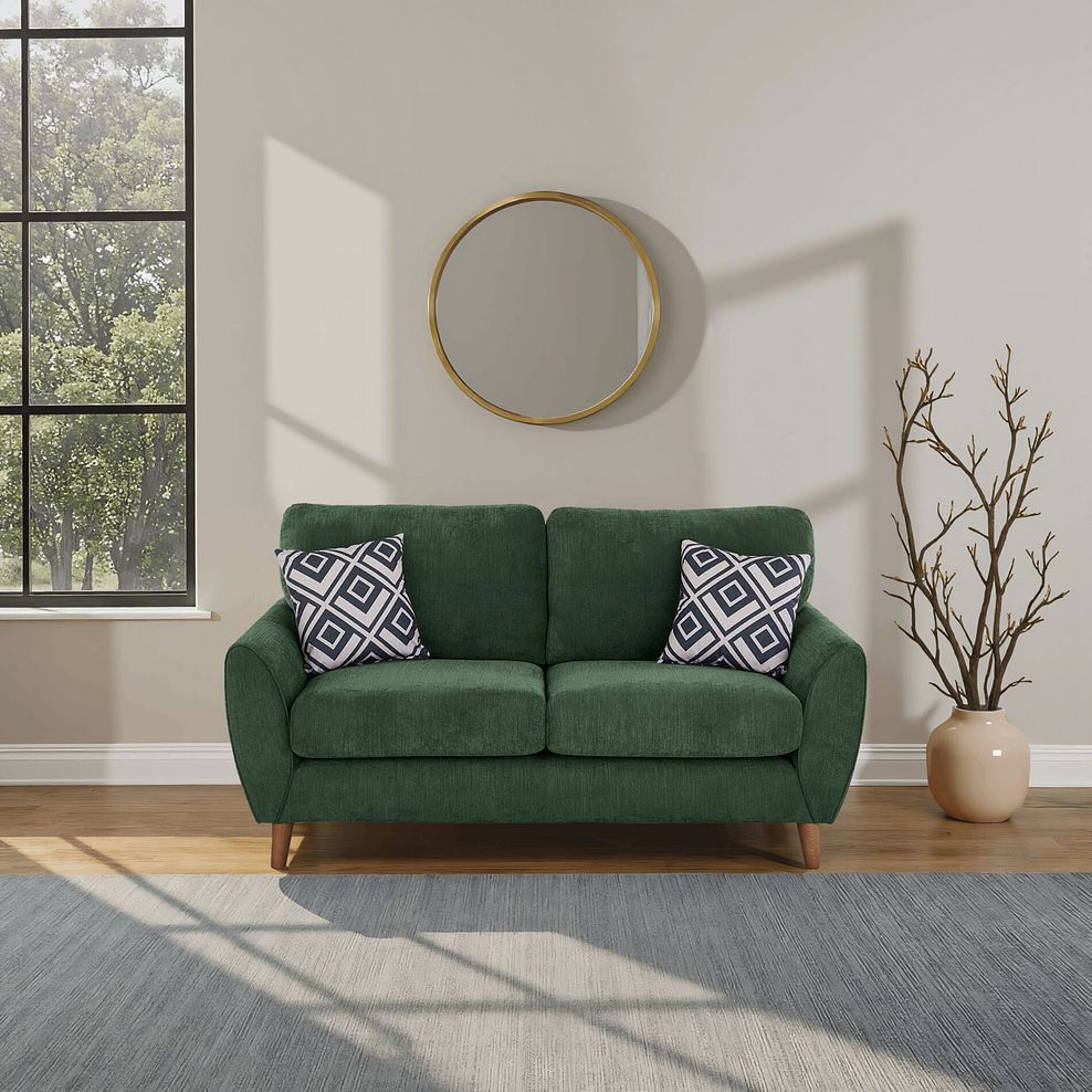 Milner 2 Seater Sofa in Teal Fabric 1