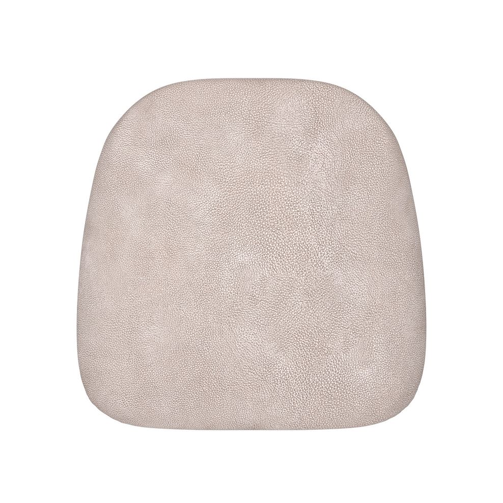 Modern Natural Oak Chair with Dappled Beige Fabric Seat 6