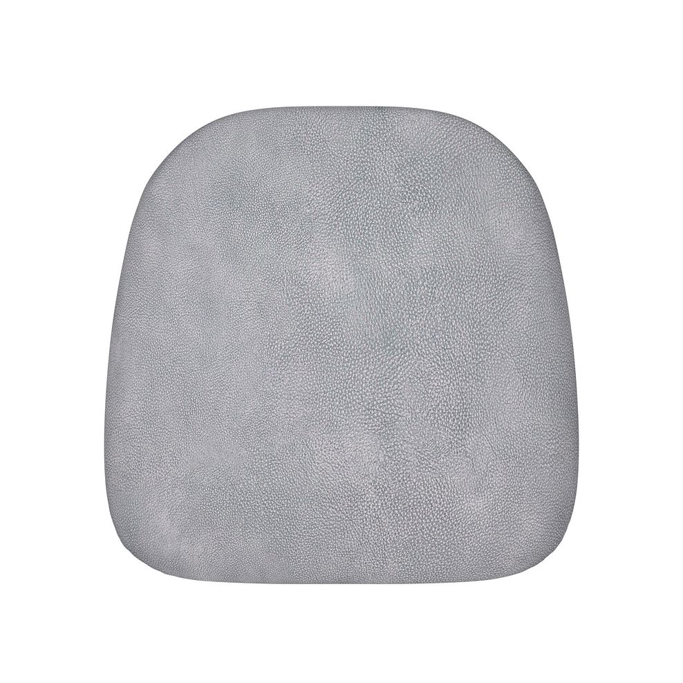 Modern Natural Oak Chair with Dappled Silver Fabric Seat 6