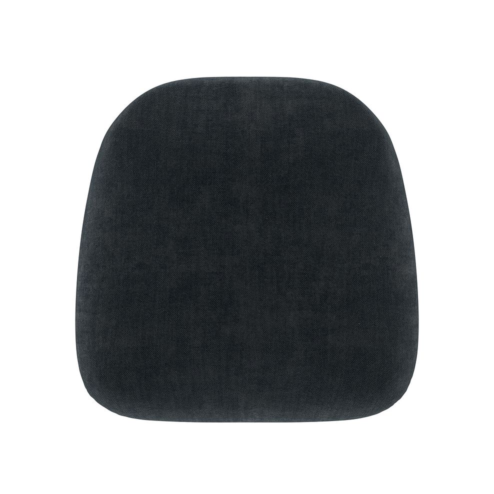 Modern Natural Oak Chair with Verona Charcoal Fabric Seat 6