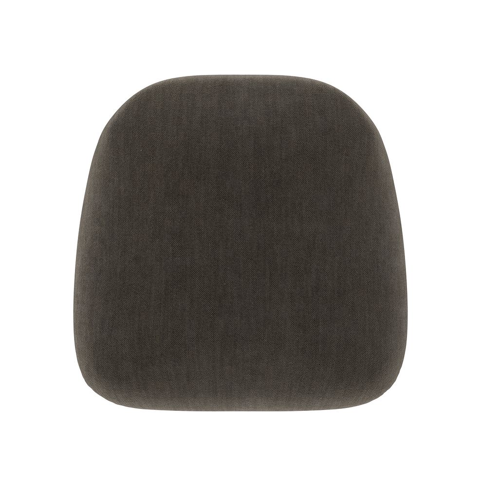 Modern Natural Oak Chair with Verona Chocolate Fabric Seat 6