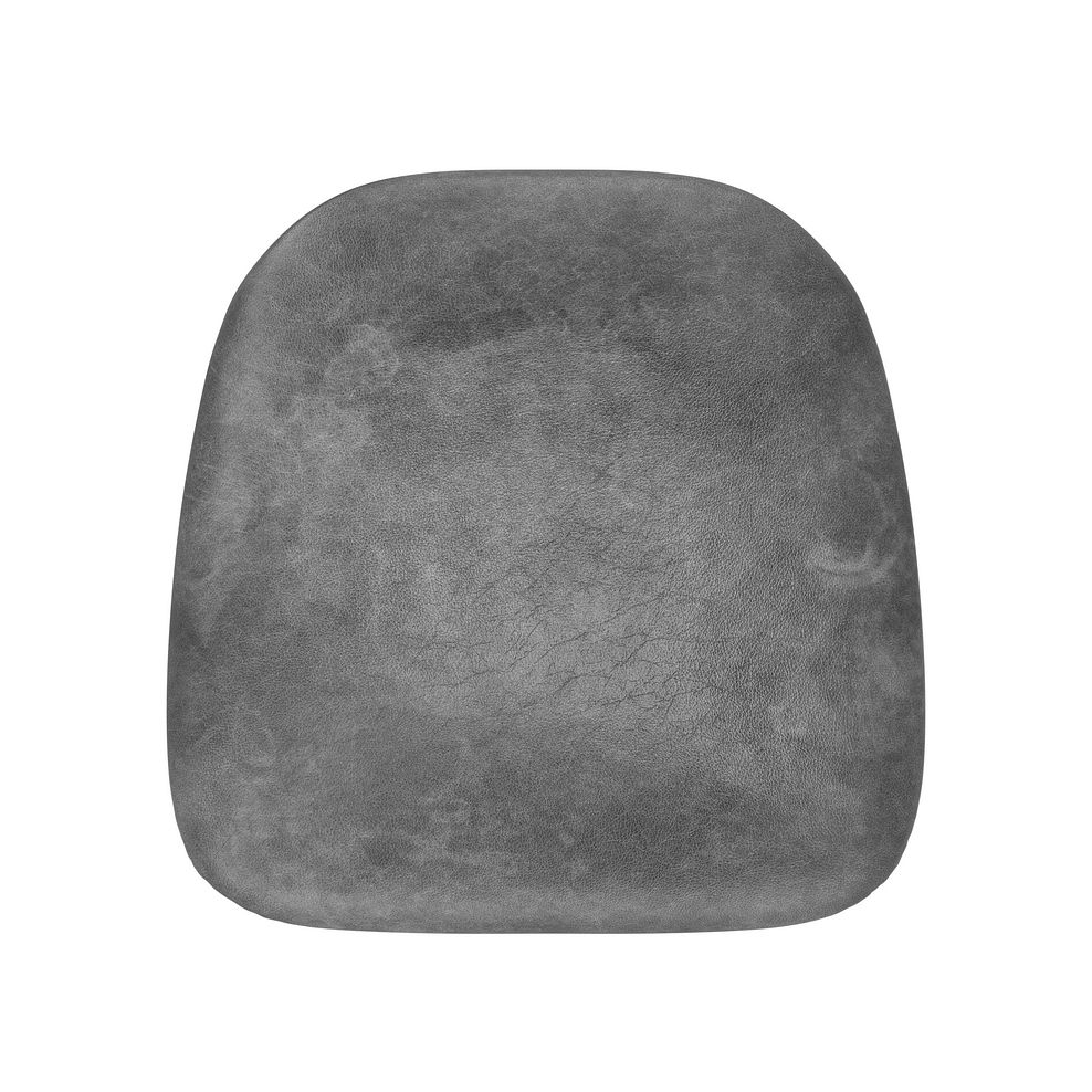 Modern Natural Oak Chair with Vintage Black Leather Look Seat 6
