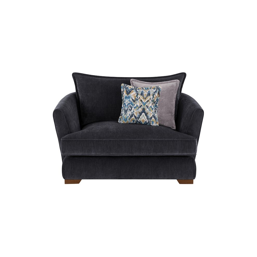 New England Loveseat in Pellier Charcoal fabric 2