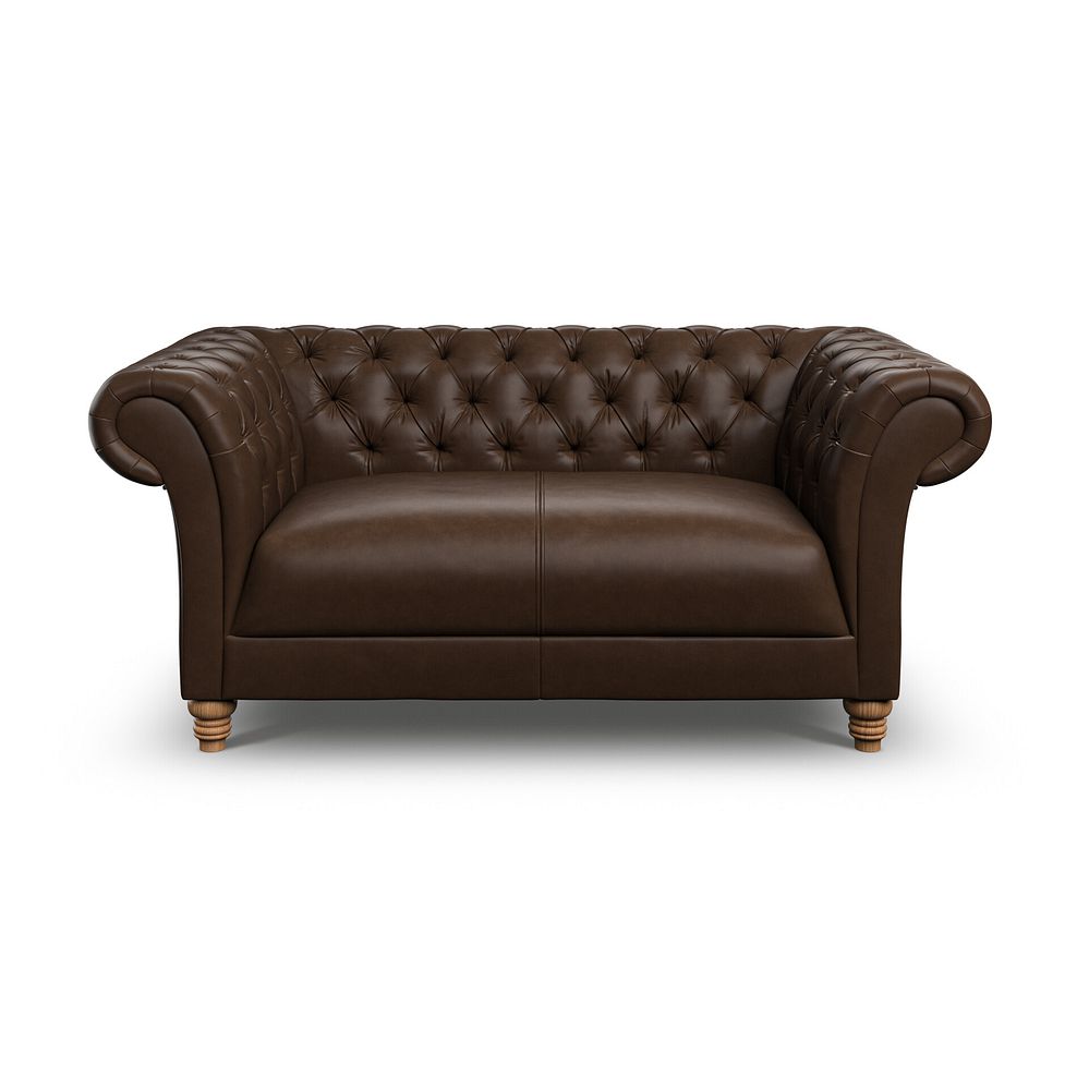 Montgomery 2 Seater Sofa in Dark Brown Leather 2