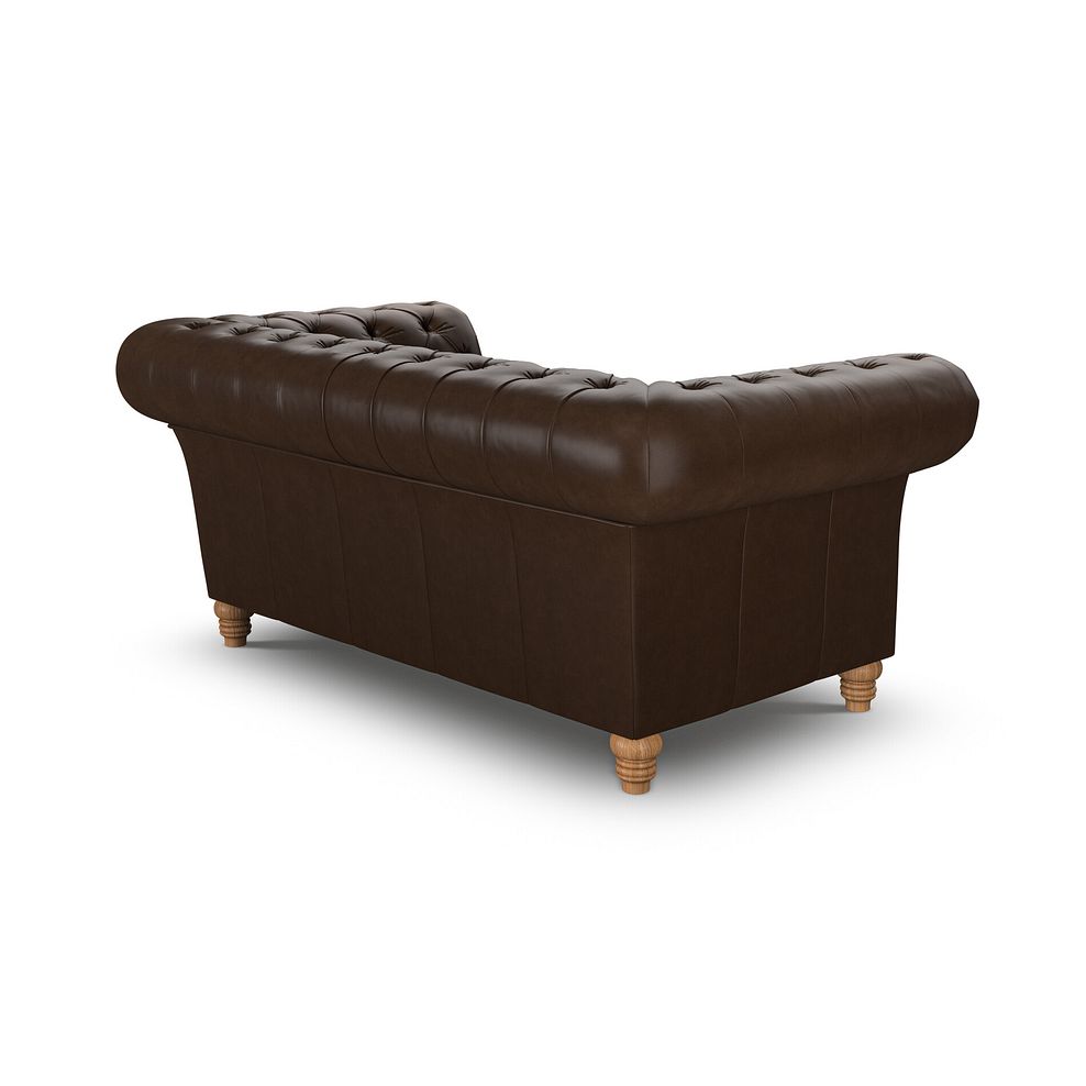Montgomery 2 Seater Sofa in Dark Brown Leather 3